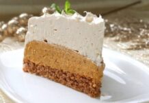 Krem torta s orasima, keksom i karamel šaumom koja osvaja na prvi zalogaj